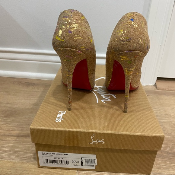 Christian Louboutin So Kate 120 mm Liege Lame - Picture 3 of 5